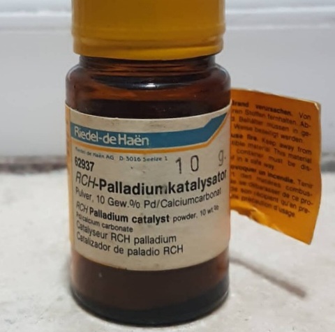 پالادیم کاتالیست | پالادیوم کلسیم کربنات|RCH Palladium Catalyst 10% Pd on Calcium Carbonate – Riedel-de Haën 62937